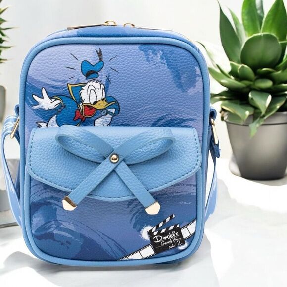 WondaPop Limited Edition Disney Donald Duck Luxe 8" Crossbody Huey Dewey Louie N - Picture 1 of 7
